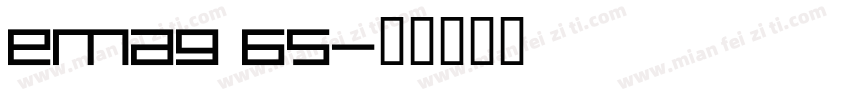 EMAG 65字体转换